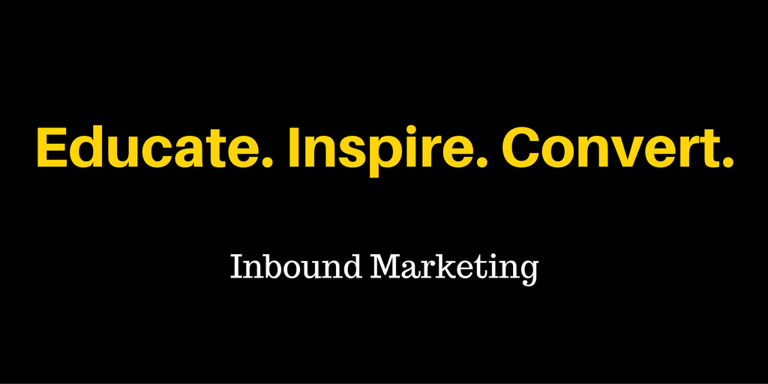 educate, inspire, convert with inbound marketing