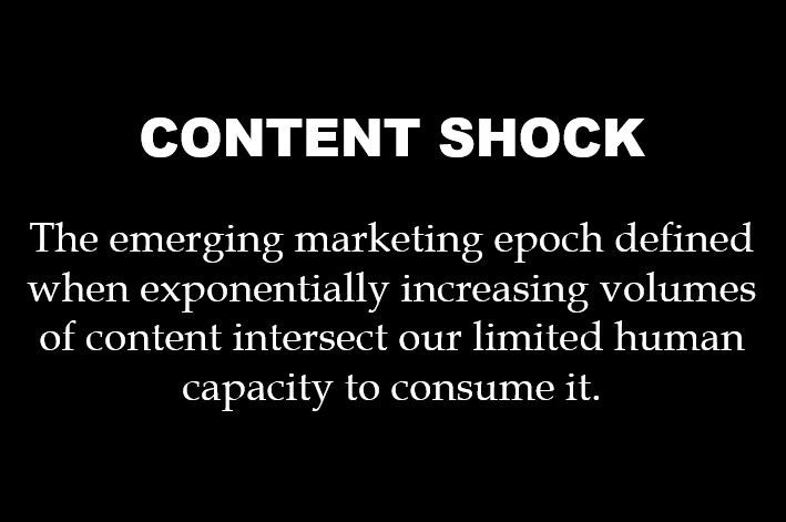 There are concerns that we've reached complete content saturation, with supply completely outstripping demand