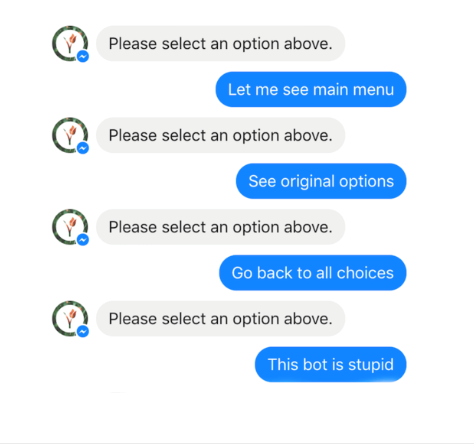 Chatbots can struggle to understand the requests of users.
