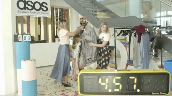 Asos managed tojump on an internet trend and show off lots of their products in this live video marketing stunt.