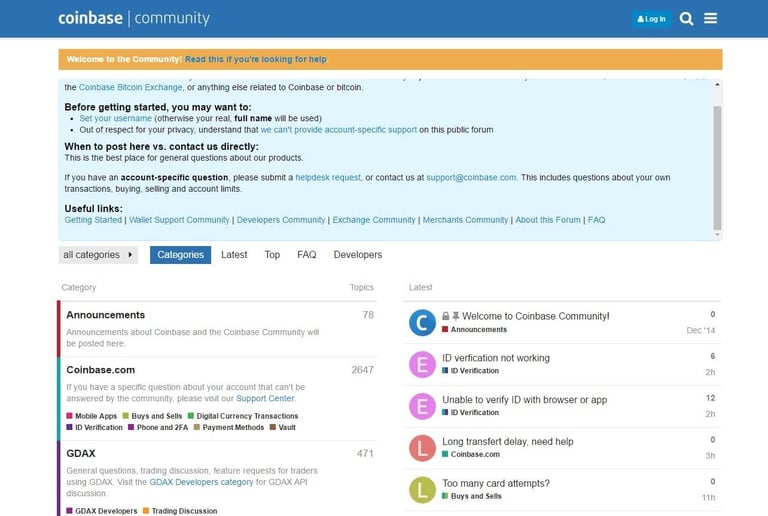 Coinbase Forum Coinbase Forum