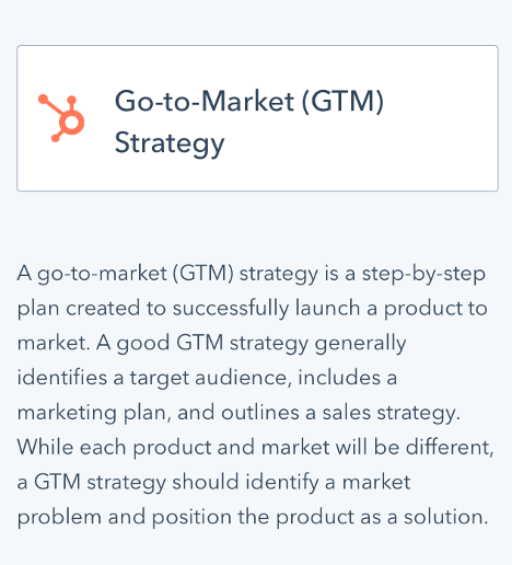 GTM Strategy definition