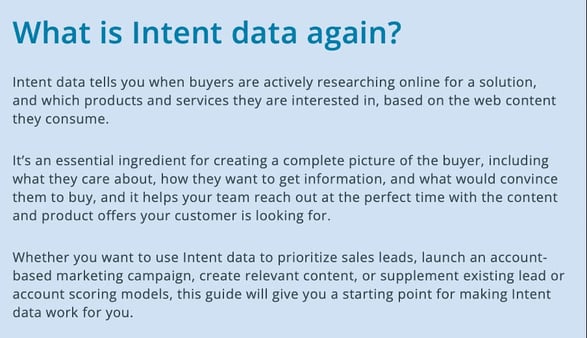 Intent-based marketing