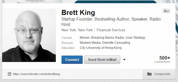 Brett King LinkedIn