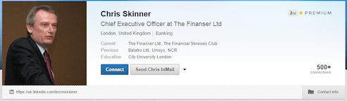 Chris Skinner LinkedIn