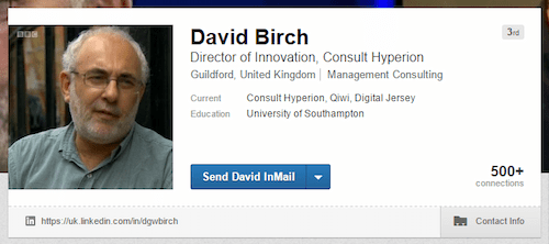 David Birch LinkedIn