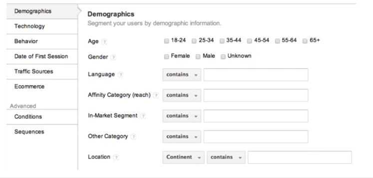 Splitting your users is a great way of delivering more targeted remarketing content