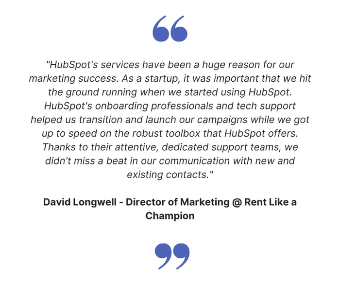 HubSpot for Startups Testimonial