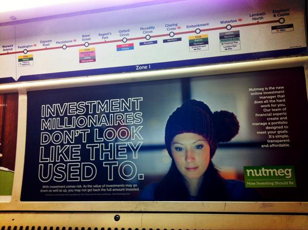 Fintech Marketing: nutmeg tube advert