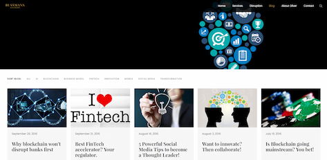 Oliver Bussmann Fintech Start ups  Blog