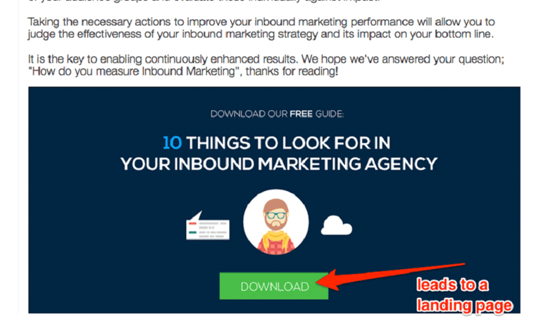 Incisive Edge landing page CTA