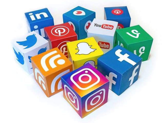 social media 3D icons