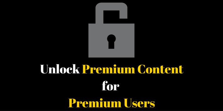unlock premium content for premium users